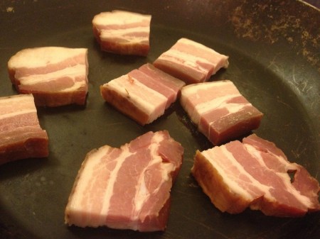 bacon frying for chicken Maryland