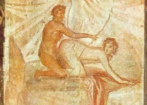 Fresco in the "Secret Cabinet" of the Naples Museum of Archaeology