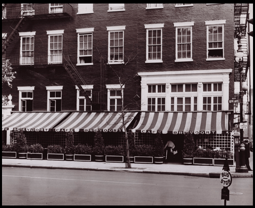 Paris-style café at the Hotel Breevort