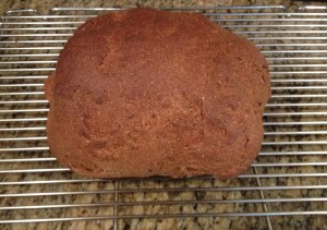 Graham Bread, ready to be sliced and buttered (not that he would have approved).